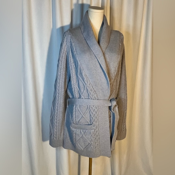 Aritzia Heritage Knit Merino Wool Open-Front Cardigan | L NWT - Picture 8 of 15